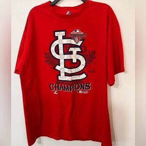 St Louis Cardinals 2011 National League Champions MLB Shirt  XL Majestic